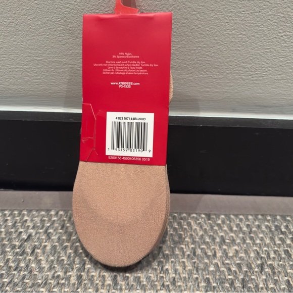 Esprit Beige Non-Slip Gripper Socks Shoe Size 4-10 - Picture 2 of 2
